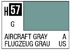 Mr Hobby AQUEOUS HOBBY COLOR - H57 GLOSS AIRCRAFT GRAY (US NAVY AIRCRAFT) | 4973028719338