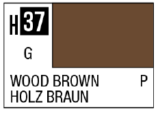 Mr Hobby AQUEOUS HOBBY COLOR - H37 GLOSS WOOD BROWN (PRIMARY) | 4973028719130