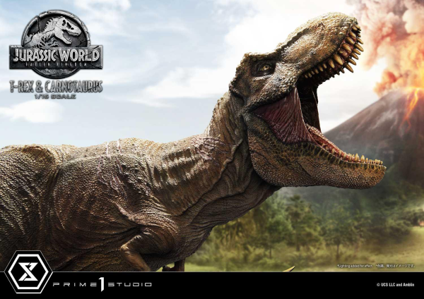 Prime 1 Studio Legacy Museum Collection Jurassic World: Fallen Kingdom (Film) Tyrannosaurus-Rex & Carnotaurus 1/15 scale Deluxe Version | 4580708034874