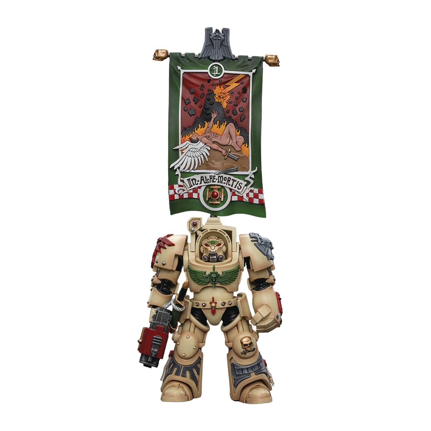 Joy Toy Dark Angels Deathwing Ancient with Company Banner