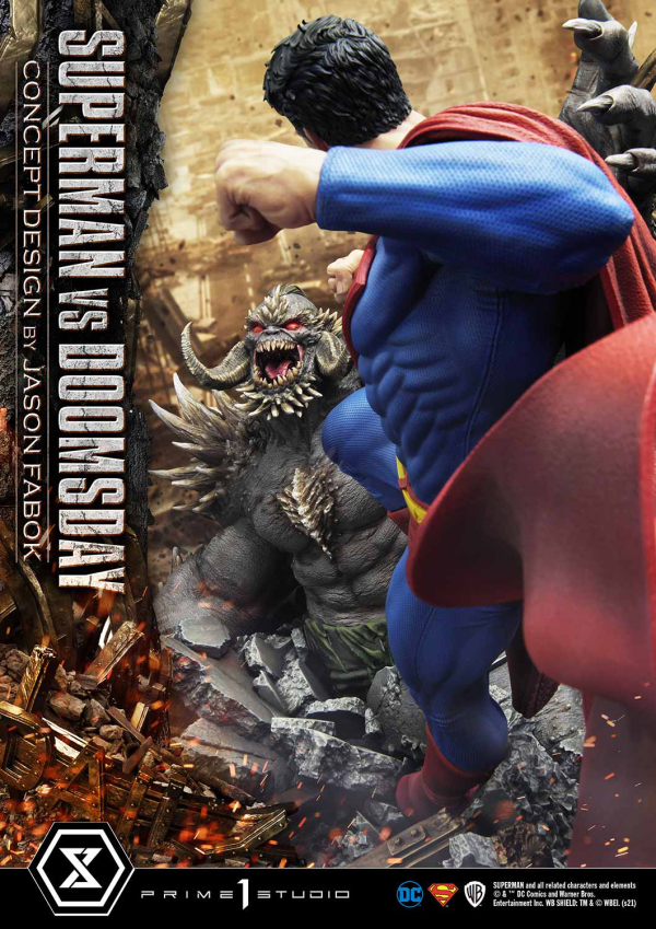 Prime 1 Studio Ultimate Museum Masterline Superman (Comics) Superman VS Doomsday (Concept By Jason Fabok) Deluxe Version(4580708034164)(4580708034164)