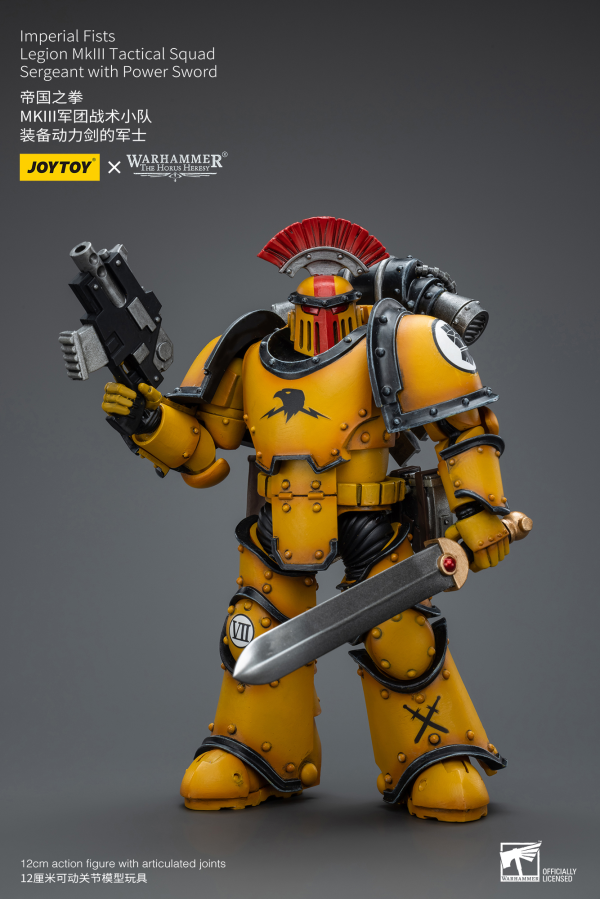 Joy Toy Imperial Fists   Legion MkIII Tactical Squad Sergeant with Power Sword