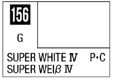 Mr Hobby Mr. Color 156 - Super White IV (Gloss/Primary Car) | 4973028717167