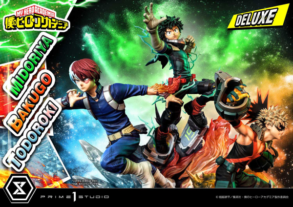 Prime 1 Studio Ultimate Premium Masterline My Hero Academia Midoriya, Bakugo & Todoroki Deluxe Version(4582535945804)(4582535945804)