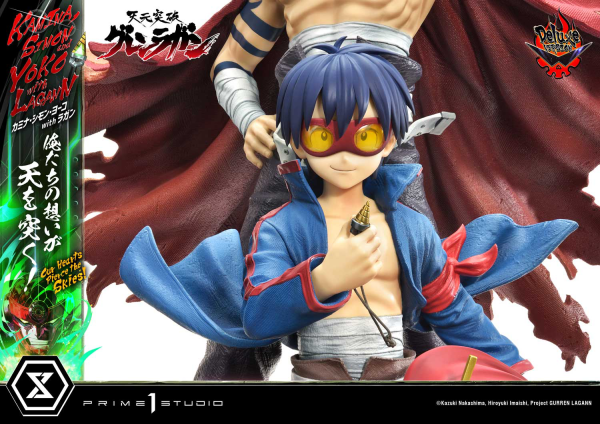 Prime 1 Studio Ultimate Premium Masterline Tengen Toppa Gurren Lagann Kamina, Simon & Yoko with Lagann "Our Hearts Pierce the Skies" Deluxe Version | 4580708049557