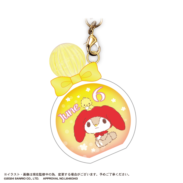 Piapro.net MAX SANRIO CHARACTERS BIRTHDAY "PUKKURI" CLEAR KEY RING