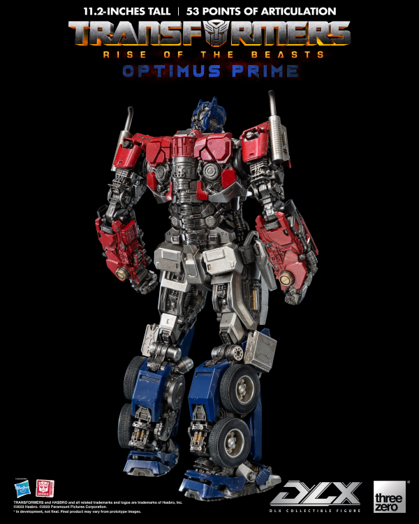 Three Zero Transformers: Rise of the Beasts - DLX Optimus Prime