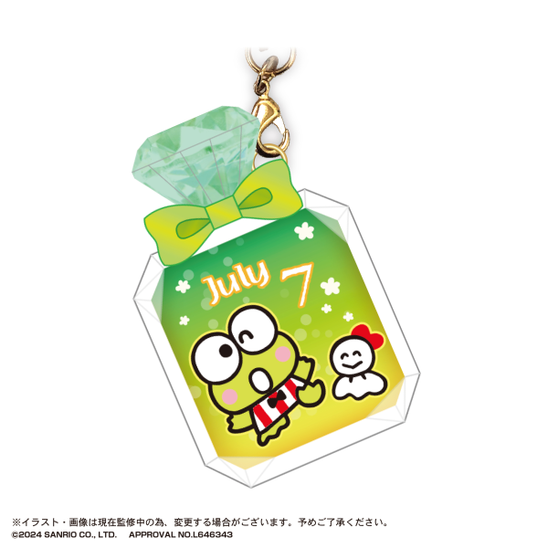 Piapro.net MAX SANRIO CHARACTERS BIRTHDAY "PUKKURI" CLEAR KEY RING