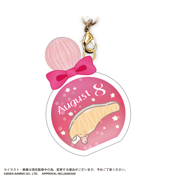 Piapro.net MAX SANRIO CHARACTERS BIRTHDAY "PUKKURI" CLEAR KEY RING