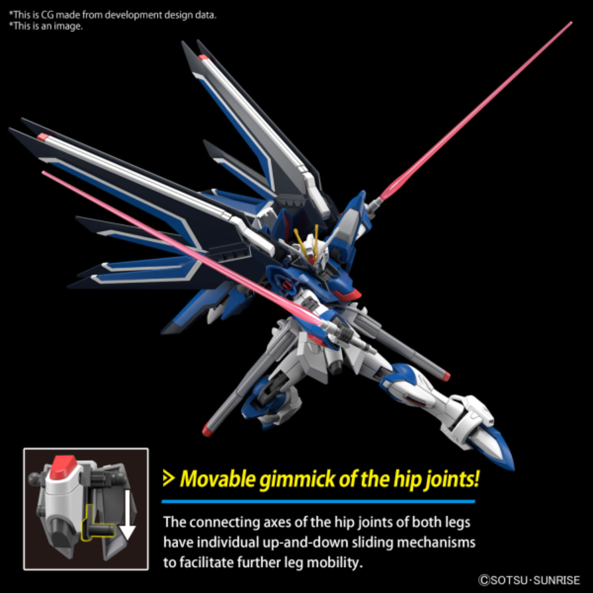 BANDAI Hobby HG 1/144 RISING FREEDOM GUNDAM