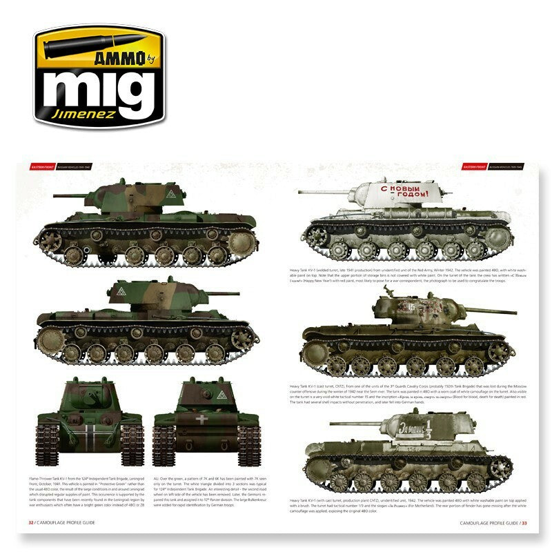 Ammo Mig Eastern Front Russian Vehicles 1935-1945 - Camouflage Profile Guide (English)