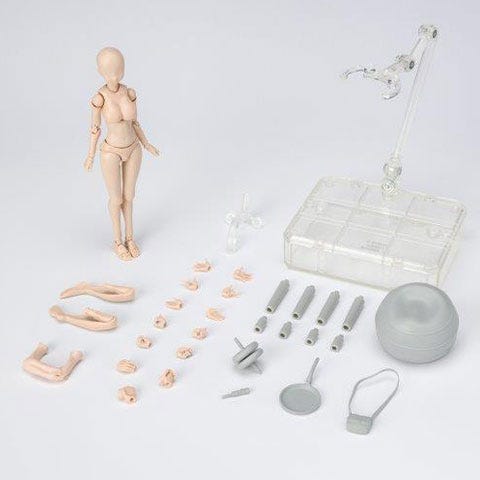 BANDAI Spirits Body Chan -Kentaro Yabuki- Edition DX SET (Pale Orange Color Ver.) , Bandai Spirits S.H Figuarts