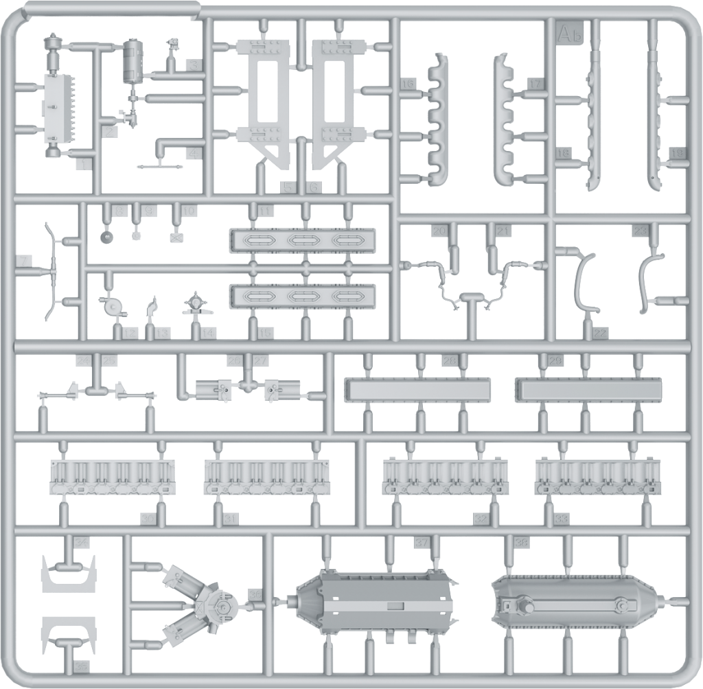 Miniart [35205] 1/35 T-34 Engine(V-2-34) & Transmission Set