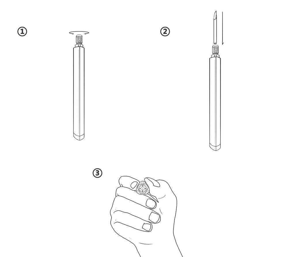 DSPIAE Clamp Holding Handle For Carving and Scribbing Tips