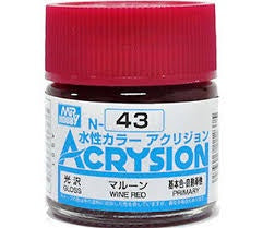 Mr Hobby Acrysion N43 - Wine Red (Gloss/Primary)