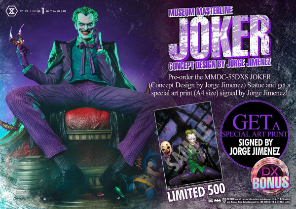 Prime 1 Studio Museum Masterline Batman (Comics) The Joker (Concept Design by Jorge Jimenez) DX Bonus Version | 4580708041216