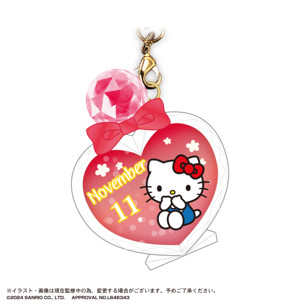 Piapro.net MAX SANRIO CHARACTERS BIRTHDAY "PUKKURI" CLEAR KEY RING