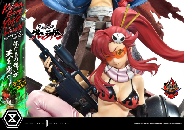 Prime 1 Studio Ultimate Premium Masterline Tengen Toppa Gurren Lagann Kamina, Simon & Yoko with Lagann "Our Hearts Pierce the Skies" Deluxe Version | 4580708049557