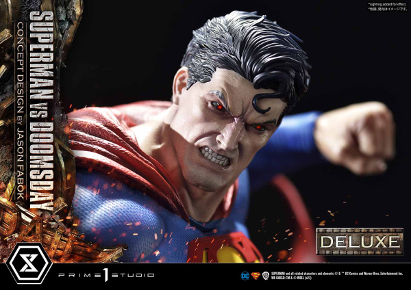 Prime 1 Studio Ultimate Museum Masterline Superman (Comics) Superman VS Doomsday (Concept By Jason Fabok) Deluxe Version(4580708034164)(4580708034164)