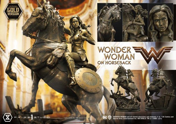 Prime 1 Studio Museum Masterline Wonder Woman (Film) Wonder Woman on HorseBack Gold Version | 4562471909313