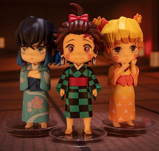 BANDAI Spirits Sumiko・Zenko・Inoko -Entertainment District Arc Set- Demon Slayer: Kimetsu no Yaiba, Bandai Spirits Figuarts mini