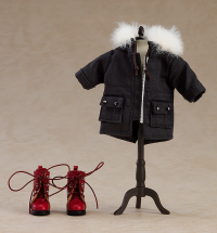 Good Smile Company Nendoroid Doll Warm Clothing Set: Boots & Mod Coat (Black)