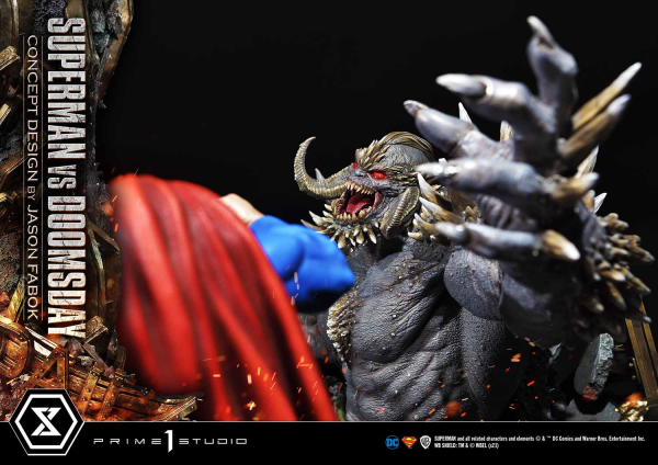 Prime 1 Studio Ultimate Museum Masterline Superman (Comics) Superman VS Doomsday (Concept By Jason Fabok)(4580708034157)(4580708034157)