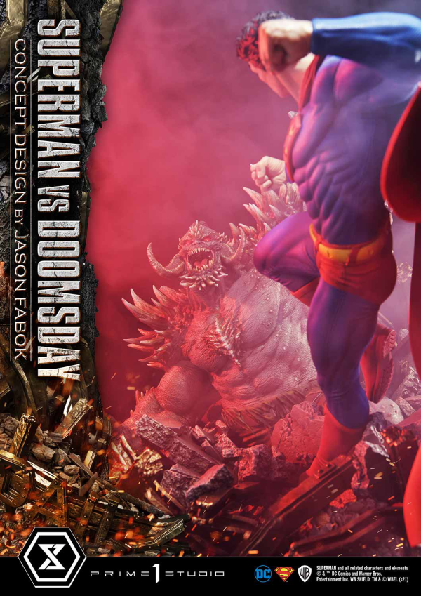 Prime 1 Studio Ultimate Museum Masterline Superman (Comics) Superman VS Doomsday (Concept By Jason Fabok) Deluxe Version(4580708034164)(4580708034164)