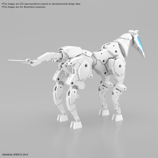 BANDAI Hobby 30MM 1/144 Extended Armament Vehicle (HORSE MECHA Ver.) [WHITE]