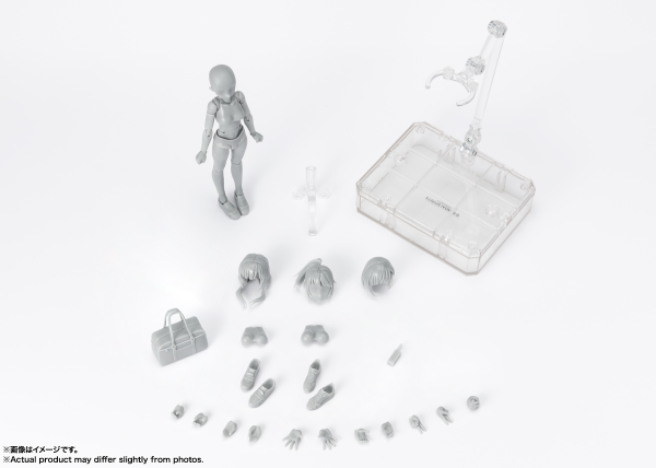 BANDAI Spirits BODY-CHAN -School Life- Edition DX SET (Gray Color Ver.), TAMASHII NATIONS S.H.Figuarts(4573102660664)(4573102660664)