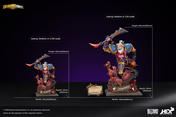 HEX Collectibles Blizzard Hearthstone® Leeroy Jenkins 1/10 Scale Statue(6978082550109)(6978082550109)