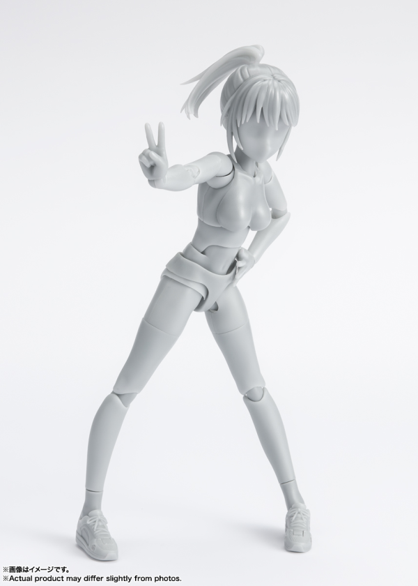 BANDAI Spirits BODY-CHAN -School Life- Edition DX SET (Gray Color Ver.), TAMASHII NATIONS S.H.Figuarts(4573102660664)(4573102660664)