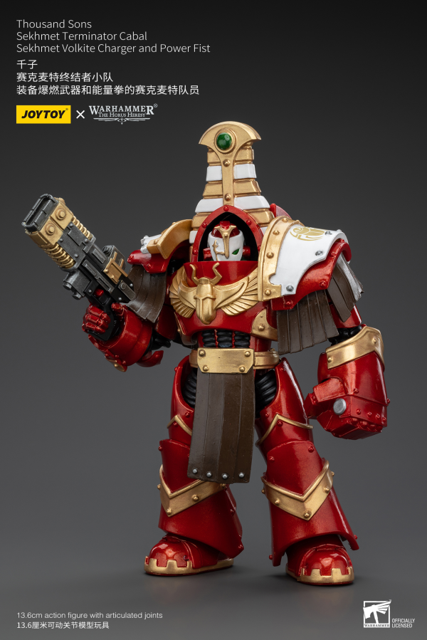 Joy Toy Thousand Sons Sekhmet Terminator Cabal Sekhmet Volkite Charger And Power Fist(6973130378612)(6973130378612)