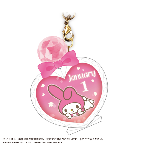 Piapro.net MAX SANRIO CHARACTERS BIRTHDAY "PUKKURI" CLEAR KEY RING