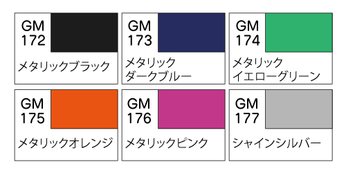 Mr Hobby GUNDAM METALLIC MARKER SET 2 GMS125