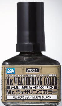 Mr Hobby Mr. Weathering Color - Multi Black