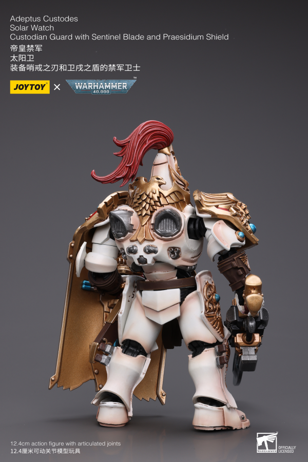 Joy Toy Adeptus Custodes Solar Watch Custodian Guard with Sentinel Blade and Praesidium Shield