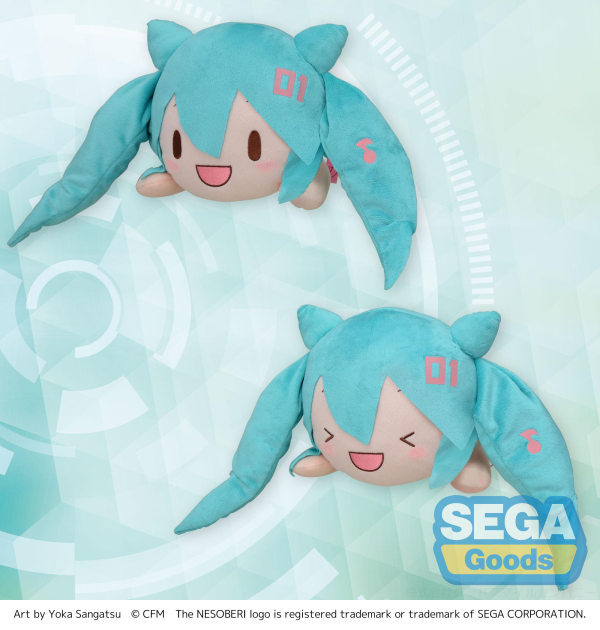 SEGA NESOBERI (Lay-Down) Hatsune Miku Series M Plush Hatsune Miku ~Live Cheering~