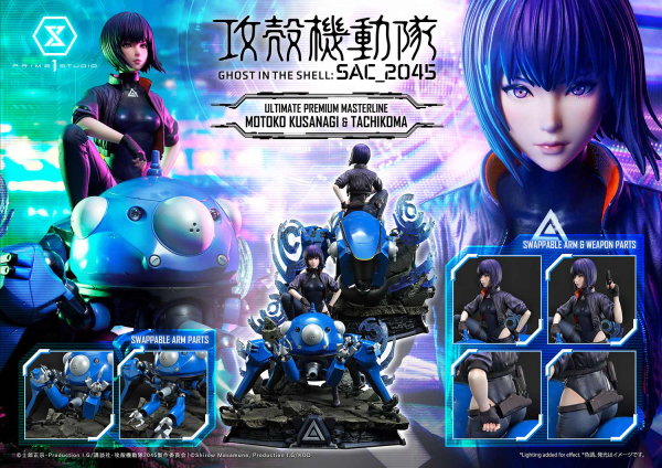 Prime 1 Studio Ultimate Premium Masterline Ghost in the Shell: SAC_2045 Motoko Kusanagi & Tachikoma Bonus Version(4580708037660)(4580708037660)