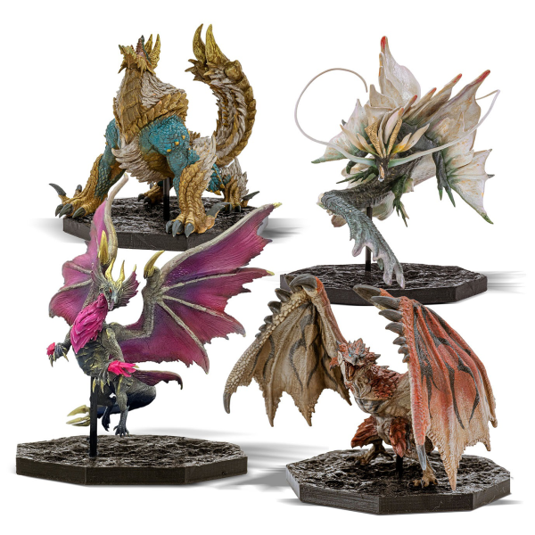 CAPCOM CAPCOM FIGURE BUILDER CUBE MONSTER HUNTER (Rathalos/Zinogre/ Malzeno/Amatsu) (Box of 4)(4976219124980)(4976219124980)