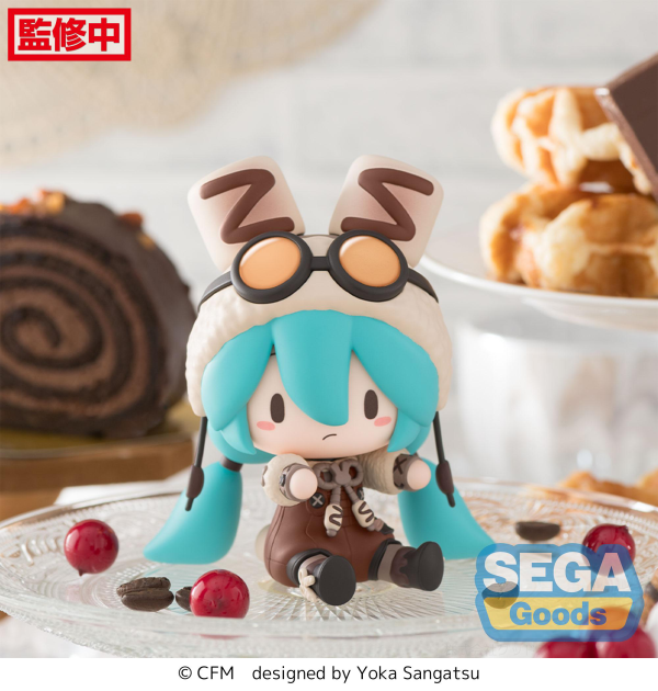 SEGA fuwa petit Hatsune Miku Series Chibi Figure Marshmallow Hot Cocoa(4582733445755)(4582733445755)