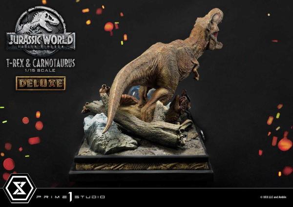 Prime 1 Studio Legacy Museum Collection Jurassic World: Fallen Kingdom (Film) Tyrannosaurus-Rex & Carnotaurus 1/15 scale Deluxe Version | 4580708034874