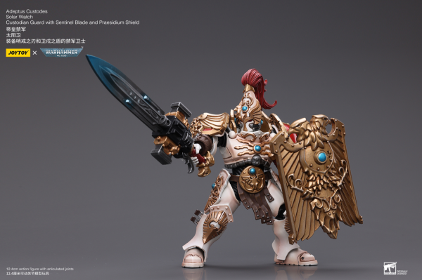 Joy Toy Adeptus Custodes Solar Watch Custodian Guard with Sentinel Blade and Praesidium Shield