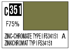 Mr Hobby C351 Zinc-Chromate Type FS34151 [US army/airforce aircraft interior] | 4973028717693