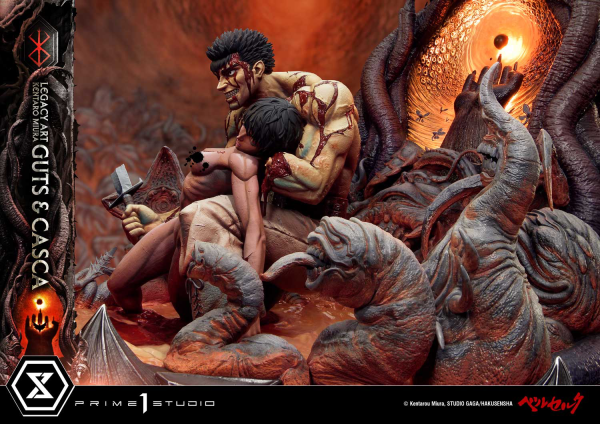 Prime 1 Studio Legacy Art "Kentaro Miura"  Berserk  Guts & Casca | 4580708049847