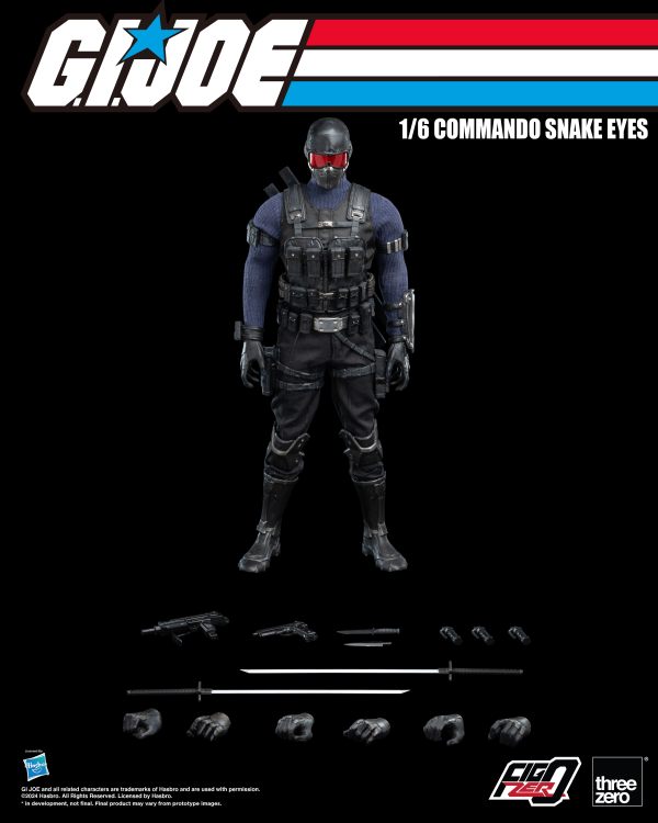 threezero G.I. Joe - FigZero 1/6 Commando Snake Eyes(4895250811317)(4895250811317)