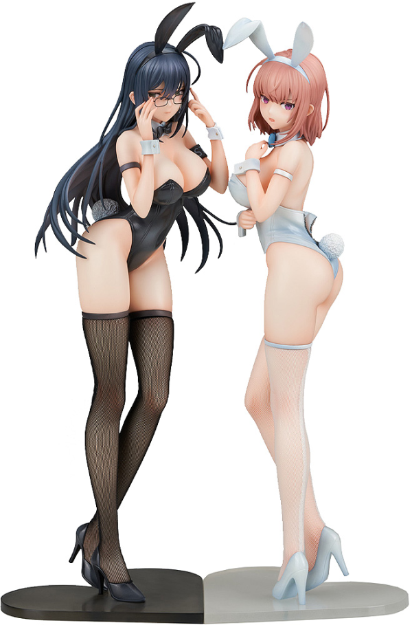 ENSOUTOYS Black Bunny Aoi and White Bunny Natsume 2 Figure Set(4580416924863)(4580416924863)