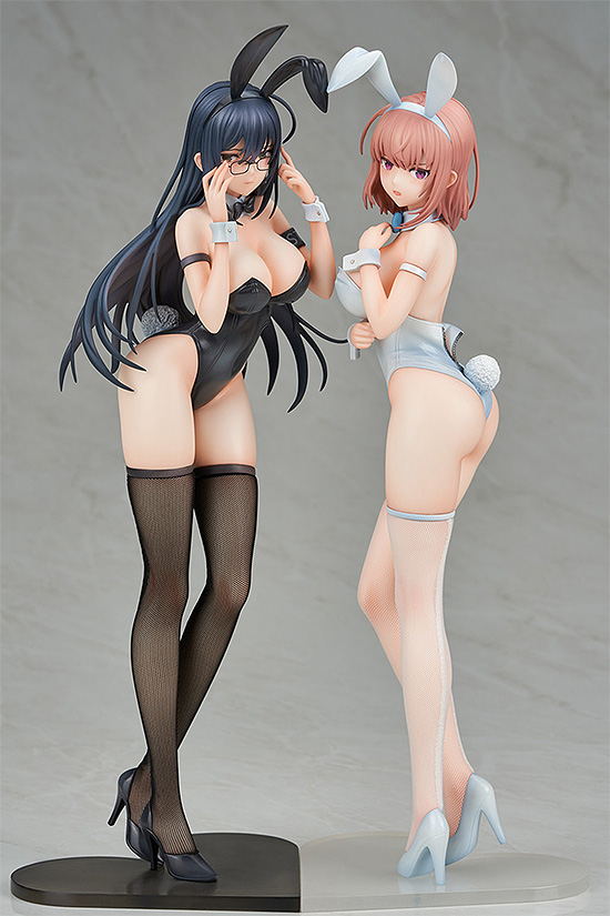 ENSOUTOYS Black Bunny Aoi and White Bunny Natsume 2 Figure Set(4580416924863)(4580416924863)