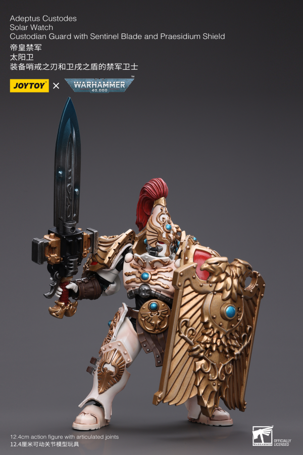 Joy Toy Adeptus Custodes Solar Watch Custodian Guard with Sentinel Blade and Praesidium Shield