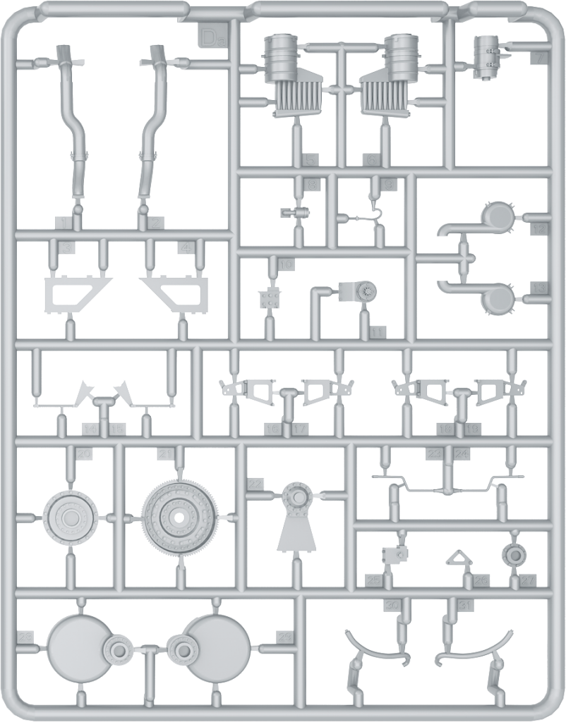 Miniart [35205] 1/35 T-34 Engine(V-2-34) & Transmission Set